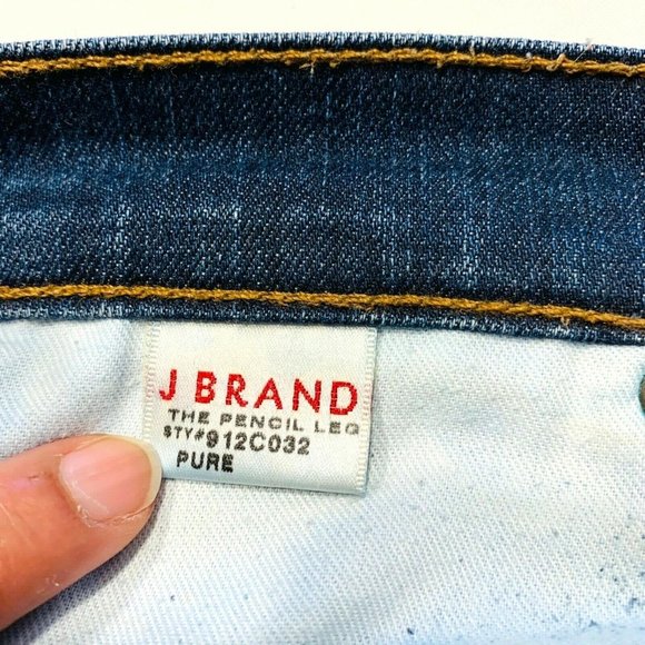 J‎ BRAND Pencil Leg Jeans Slim Skinny Stretch Pure - Picture 7 of 12